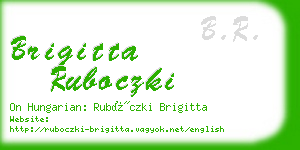 brigitta ruboczki business card